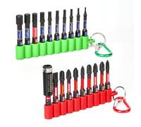 Lot de 20 Embouts de Vissage Résistants aux Chocs PH PZ Hex SL Résistants 50 mm Magnétique Embout de Tournevis pour Visseuse Tige Hexagonale 1/4” avec Bandes Souples à Suspendre
