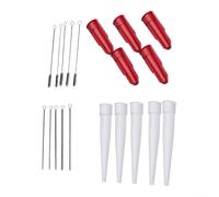 Lot de 20 embouts filetés en silicone pour tubes de calfeutrage, mastic, embouts de cartouche de mastic, empêche le séchage de la salle de bain