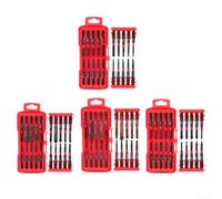 Lot de 20 embouts magnétiques pour visseuse avec boîte de rangement | Croix, fente, hexagonale, pour opérateurs Torx | Kit multi-embouts pour outils électriques (D)