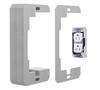 Lot de 20 entretoises de plaque murale en métal - Plaques de nivellement et de réglage de sortie pour alignement mural, boîtes électriques et prises de commutation