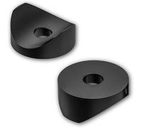 Lot de 20 entretoises de selle rondes en plastique noir (19 x 3 x 5,2 mm)