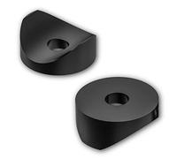 Lot de 20 entretoises de selle rondes en plastique noir (25 x 15 x 8,2 mm)