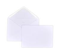 lot de 20 - Enveloppe Prestige épaisse luxe pour carte de vœux, noël, invitation et mariage - Patte Pointue gommée 162 x 229 mm C5 (format A5, A4 plié en 2) papier extra blanc 135g UGEVPRP174