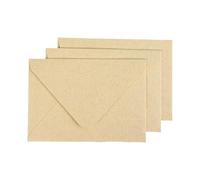 Lot de 20 enveloppes à 5 feuilles de papier - Motif lin - Parfaites pour les lettres manuscrites et la création artistique - Texture lin ancien
