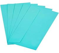 Lot De 20 Enveloppes Colorées Avec Fermeture Adhésive, Enveloppes De Couleur Pour Lettres, Cartes Postales, Faire-Parts, Carte De Voeux, Taille Dl 110 X 220 Mm (Bleu Clair)