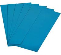 Lot De 20 Enveloppes Colorées Avec Fermeture Adhésive, Enveloppes De Couleur Pour Lettres, Cartes Postales, Faire-Parts, Carte De Voeux, Taille Dl 110 X 220 Mm (Bleu)