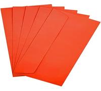 Lot De 20 Enveloppes Colorées Avec Fermeture Adhésive, Enveloppes De Couleur Pour Lettres, Cartes Postales, Faire-Parts, Carte De Voeux, Taille Dl 110 X 220 Mm (Rouge)