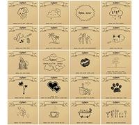 Lot de 20 enveloppes ouvertes lorsque les lettres sortent - Cadeau romantique pour une relation longue distance - Cadeau de départ pour lui, elle, fille, fils, Saint-Valentin