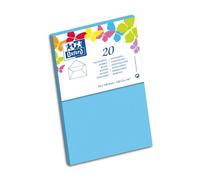 Lot de 20 enveloppes Oxford 90x140 gommee patte pointue de visite bleu lagon