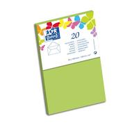Lot de 20 enveloppes Oxford 90x140 gommee patte pointue de visite vert