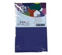 Lot de 20 enveloppes Oxford 90x140 gommee patte pointue de visite violet