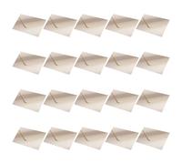 Lot de 20 enveloppes vintage pliantes de 10 x 7 cm pour carte d'invitation de mariage, de Saint-Valentin et de papeterie carrée