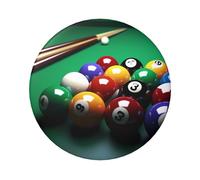 Lot de 20 épingles à boutons de billard rondes en métal de 6,1 cm pour photos, loisirs créatifs, Noël, projets de fête
