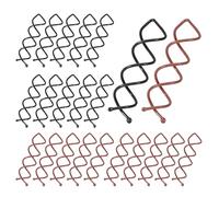 Lot de 20 épingles à cheveux en spirale française, pour la coiffure DIY, accessoires de cheveux adaptés à différents styles de cheveux fins, épais et longs (noir, curry)