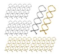 Lot de 20 épingles à cheveux en spirale françaises pour la coiffure DIY - Convient pour différents styles de cheveux - Cheveux fins, épais et longs (blond, argenté)