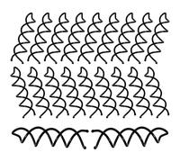Lot de 20 épingles à cheveux en spirale noires torsadées avec pointes rondes anti-rayures, maintien sûr pour chignon de qualité supérieure, accessoires pour cheveux longs, accessoires de bricolage