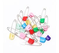 Lot de 20 épingles à nourrice colorées et résistantes pour couches de bébé 5,1 cm