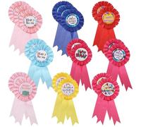 Lot de 20 épingles à ruban multicolores « Happy Birthday » - 7,5 x 16,3 cm - Pour décoration de fête d'anniversaire et d'événement