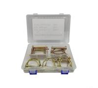 Lot de 20 épingles de sûreté galvanisées pour agriculture, jardinage, camions, marine - Comprend une arche de 10,2 cm, une arche de 0,9 cm, des types carrés de 40,6 cm