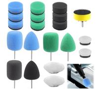 Lot de 20 éponges de polissage pour visseuse sans fil - Éponge de polissage à la main - Éponge de polissage pour voiture - Éponge de polissage pour visseuse sans fil