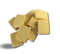 Lot de 20 éponges végétales Blondes bordées N° 6 | 123x91x35 mm | Nettoyage rinçage Toute Surface | Grande résistance et capacité d'absorption | Anti-Rayures | Kibros EPVGBL02x2