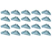 Lot de 20 équerres de montage d'angle 50 mm pour armoire murale