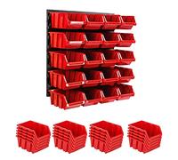 Lot de 20 étag?res murales 386 x 390 mm Boîte | Boîtes empilables | Boîtes de Rangement | Plaques murales Extra Fortes | Étag?re Extensible | Étag?res de Rangement pour ateliers