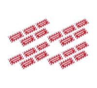 Lot de 20 Étiquette D’arrêt D’urgence 2x1 Pouces en Papier Rouge | Signal D’identification, Texte Clair et Visible, Usage Atelier et Milieu Commercial, Adhérence Métal Solide