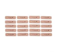 Lot de 20 étiquettes à coudre faites à la main en cuir synthétique avec motif cœur, idéales pour le tricot, les loisirs créatifs, et plus encore