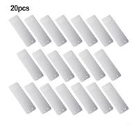 Lot de 20 étiquettes double face en aluminium pour plantes, imperméables et pour identification d'arbre