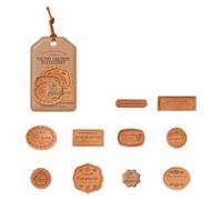 Lot de 20 étiquettes en papier cartonné sur le thème de la tradition - Illustrations anglaises traditionnelles pour planificateurs et agendas