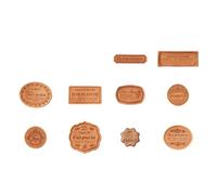Lot de 20 étiquettes en papier dur au look historique sur le thème anglais vieilli, idéales pour les travaux manuels et l'écriture, lot d'autocollants en papier cartonné