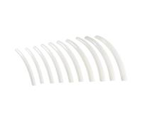 Lot de 20 faux ongles carrés effilés longs à couverture complète en gel souple pour ongles professionnels en acrylique, faux ongles semi-mats pour extensions d'ongles à pression (blanc)