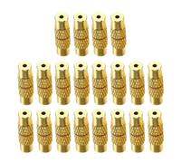 Lot de 20 fermoirs à vis en laiton pour bijoux, accessoires de colliers, travaux manuels