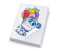 Lot de 20 feuilles adhésives PP brillantes A4 jet d'encre | Papier imprimable 100 μm imperméable indestructible, séchage rapide sans bavures, étiquettes DIY et produits