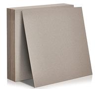 Lot de 20 feuilles cartonnées pour livres ou classeurs en papier kraft robuste, fournitures pour reliure de livres (gris, 30,5 x 30,5 cm, 2,03 mm)