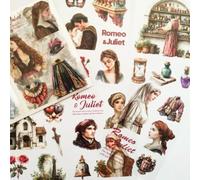 Lot de 20 feuilles classiques pour scrapbooking sur le thème littéraire
