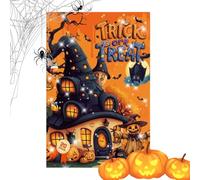Lot de 20 feuilles d'autocollants d'Halloween en vinyle imperméable pour journal, cartes de vœux, scrapbooking, skateboard, cadeaux de fête et travaux manuels, 18 x 10 x 0,3 cm