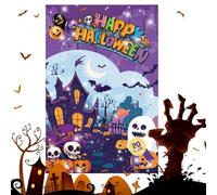 Lot de 20 feuilles d'autocollants d'Halloween pour fenêtre - Papier 18,4 x 10,9 x 0,3 cm | Loisirs créatifs pour | Autocollant fantôme | Décalques Hallowen pour la maison, la salle