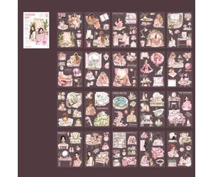 Lot de 20 Feuilles D'autocollants PET Imperméables pour Scrapbooking,Journal,Loisirs Créatifs,Projets de Bricolage,Fournitures Artistiques