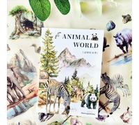 Lot de 20 feuilles d'autocollants pour bullet journal, accessoires de scrapbooking, autocollants sur le thème des animaux, décoration pour album photo, calendrier, carnet de notes, journal, loisirs