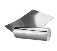 Lot de 20 feuilles de papier miroir, métallisées, argentées, verso blanc, format A4, 21 x 29,5 cm, idéal pour bricoler et décorer soi-même