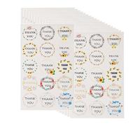 Lot de 20 feuilles d'étiquettes adhésives de qualité supérieure multi-usages résistantes aux déchirures pour emballer des documents, fournitures scolaires, étiquettes autocollantes en cuivre