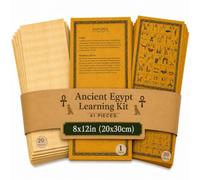 Lot de 20 feuilles vierges de papyrus égyptien pour projets artistiques et écoles 20 x 30 cm