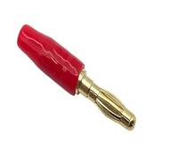 Lot de 20 fiches bananes for haut-parleur avec double verrouillage à vis, plaquées or(Red,200PCS)