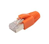 Lot de 20 fiches RJ45 10 Gbps CAT 7 CAT 6A - 10 fiches réseau POE, pass-Through et blindées - Fiche LAN pour câble de pose - Plaqué or 50 μ - Fiche LAN pour câble de pose AWG23 POE