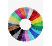 Lot de 20 filaments PLA de couleurs aléatoires pour imprimante 3D - 1,75 mm - 3 m ou 5 m - Haute température - Fonctionne avec stylos 3D - Artistes, étudiants, créateurs - Cadeau créatif - Multicolore