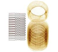 Lot de 20 filets à cheveux élastiques invisibles avec épingles à cheveux pour chignons de ballerine 50 épingles à cheveux en forme de U pour la danse