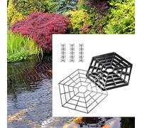 Lot de 20 filets de protection pour étang - Pour éloigner les hérons, chats, oiseaux et autres prédateurs - Pour étangs et feuilles de carpes koï - En plastique - Avec connecteurs