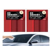 Lot de 20 films d'huile nettoyants pour pare-brise de voiture - pour pare-brise de voiture